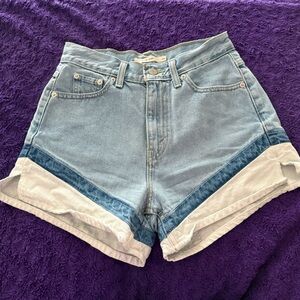 Vintage Levi's patchwork shorts